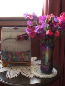 Following a family tradition my students grew the exact variety of sweet peas her grandfather grew.
